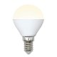 Лампа светодиодная Uniel (UL-00002375) E14 6W 4000K матовая LED-G45-6W/WW/E14/FR/MB PLM11WH. 