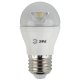 Лампа светодиодная ЭРА E27 7W 2700K прозрачная LED P45-7W-827-E27-Clear. 