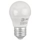 Лампа светодиодная ЭРА E27 8W 2700K матовая ECO LED P45-8W-827-E27. 