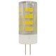 Лампа светодиодная ЭРА G4 5W 2700K прозрачная LED JC-5W-220V-CER-827-G4. 
