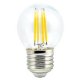 Лампа светодиодная филаментная Uniel (UL-00003252) E27 7,5W 3000K прозрачная LED-G45-7,5W/WW/E27/CL GLA01TR. 
