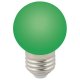 Лампа декоративная светодиодная (UL-00005648) Volpe E27 1W зеленая LED-G45-1W/GREEN/E27/FR/С. 