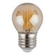Лампа светодиодная филаментная ЭРА E27 7W 4000K золотая F-LED P45-7W-840-E27 gold Б0047019. 