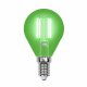 Лампа светодиодная Uniel Air Color E14 5Вт K LED-G45-5W/GREEN/E14 GLA02GR картон. 
