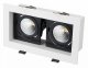 Встраиваемый светильник Arlight Cl-kardan CL-KARDAN-S180x102-2x9W Day (WH-BK, 38 deg). 