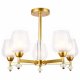 Люстра на штанге Ambrella light Traditional TR3154/5 GD/CL золото/прозрачный E27/5 max 40W D630*460. 