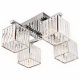 Накладной светильник Ambrella light Traditional 4 TR5213/4 CH/CL хром/прозрачный E27/4 max 40W 630*630*220. 