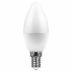 Лампа светодиодная Feron E14 5W 2700K Свеча Матовая LB-72 25400. 