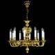 Подвесная люстра Artglass Mona X. Brass Antique. 