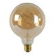 Лампа светодиодная диммируемая Lucide E27 5W 2200K янтарная 49033/05/62. 