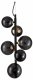Подвесная люстра Indigo Molecola 11018/6P Black. 