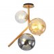 Потолочная люстра Elvan LU-9932/3R-E14-BrClAmbSm. 