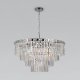 Подвесная люстра Eurosvet Elegante 10130/10 хром/прозрачный хрусталь Strotskis. 