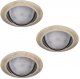Точечный светильник (в комплекте 3 шт.) Kanlux TRIBIS II O AB 23846. 