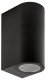 Уличный настенный светильник Uniel UUL-P52A 2х6W/GU10 IP65 BLACK UL-00010511. 