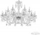 Подвесная люстра Bohemia Ivele Crystal 105 105/12+6/360 Ni. 