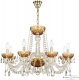 Подвесная люстра Bohemia Ivele Crystal 5402 5402/8/240 G Amber/M-1F. 