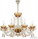 Подвесная люстра Bohemia Ivele Crystal 5402 5402/8/240 G Amber/M-1F K721. 
