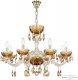 Подвесная люстра Bohemia Ivele Crystal 5417 5417/8/240 G Amber/M-1F K721. 