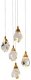 Подвесной светильник DeLight Collection Crystal rock II 9701P/5R brass. 