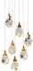 Подвесной светильник DeLight Collection Crystal rock II 9701P/7R brass. 