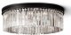 Потолочная люстра DeLight Collection 1920s Odeon KR0387C-10B/P black/clear. 