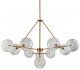 Потолочная люстра DeLight Collection Globe Mobile KG0965P-10B brass. 