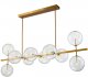 Потолочная люстра DeLight Collection Globe Mobile KG0965P-10L brass. 