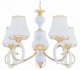 Подвесная люстра Arte Milano Florentia-2387 302387/5 Wh/Gd. 