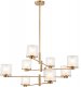 Подвесная люстра Indigo Bilancia 13023/8R Brass V000358. 