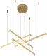 Подвесной светодиодный светильник Indigo Paralleli 14017/4P Gold V000086L. 