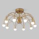 Потолочная светодиодная люстра Eurosvet Ragno 90031/10 LED золото. 
