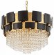 Подвесная люстра Lumina Deco Molina LDP 7045-600 BK+GD. 
