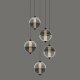 Подвесной светильник DeLight Collection MD24022079 MD24022079-5A black/smoky. 