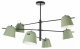 Люстра на штанге MyFar Clementine MR2281-6С. 