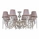 Подвесная люстра Crystal Lux Alegria SP8 Silver-Brown. 