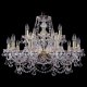 Подвесная люстра Bohemia Ivele Crystal 1411/10+5/240/G/Balls. 