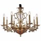 Подвесная люстра Lucia Tucci Firenze 1780.8.2 Antique Gold. 