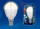 Лампа светодиодная Uniel (UL-00000773) E14 7W 3000K матовая LED-G45-7W/WW/E14/FR PLP01WH. 