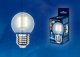 Лампа светодиодная Uniel (UL-00000302) Е27 6W 3000K матовая LED-G45-6W/WW/E27/FR PLS02WH. 