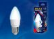Лампа светодиодная Uniel (UL-00002412) E27 7W 4000K матовая LED-C37 7W/NW/E27/FR PLP01WH. 