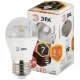 Лампа светодиодная ЭРА E27 7W 2700K прозрачная LED P45-7W-827-E27-Clear. 