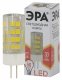 Лампа светодиодная ЭРА G4 5W 2700K прозрачная LED JC-5W-220V-CER-827-G4. 