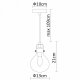 Подвесной светильник Divinare 1001/16 SP-1. 