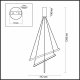 Подвесной светодиодный светильник Odeon Light Cometa 3860/39L. 
