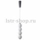 Подвесной светодиодный светильник Crystal Lux Desi SP4 Chrome/White. 