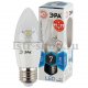 Лампа светодиодная ЭРА E27 7W 4000K прозрачная LED B35-7W-840-E27-Clear. 