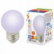Лампа декоративная светодиодная (UL-00005808) Volpe E27 1W RGB LED-G45-1W/RGB/E27/FR/С. 