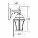 Настенный фонарь уличный Oasis Light 91302L Gb. 