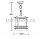 Уличный светильник подвесной 68305 Bl. 